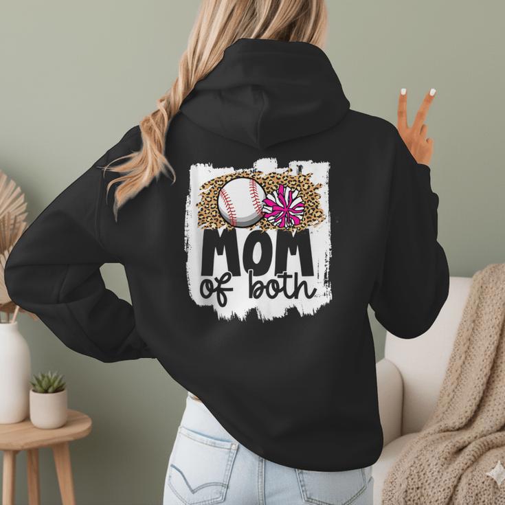 Cheer Baseball Mom Of Both Baseball And Cheer Mother Women Hoodie Back Print
