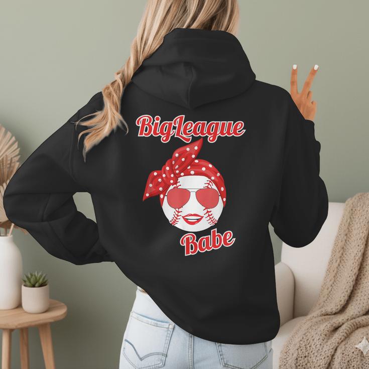 Cute Love Baseball BigLeague Babe Hot Baseball Mom Women Hoodie Back Print Cute Love Baseball BigLeague Babe Hot Baseball Mom Women Hoodie Back Print