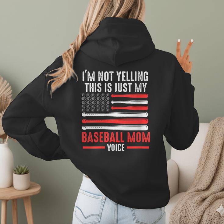 I'm Not Yelling This Is Just My Baseball Mom Voice Sport Women Hoodie Back Print I'm Not Yelling This Is Just My Baseball Mom Voice Sport Women Hoodie Back Print