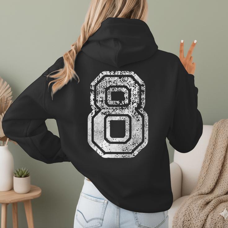 Jersey Number 8 Eight T-Shirt Football Number Baseball Mom Women Hoodie Back Print Jersey Number 8 Eight T-Shirt Football Number Baseball Mom Women Hoodie Back Print