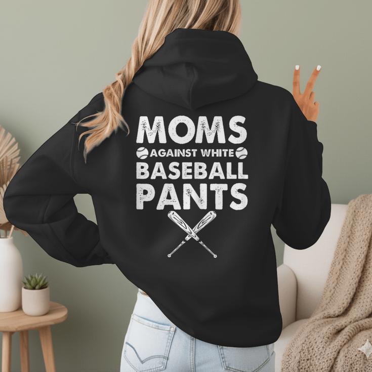 Moms Against Baseball Pants Baseball Mom Mother's Day Women Hoodie Back Print Moms Against Baseball Pants Baseball Mom Mother's Day Women Hoodie Back Print