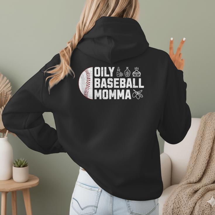 Oily Baseball Momma Essential Oils Meme For Oils Mom Women Hoodie Back Print Oily Baseball Momma Essential Oils Meme For Oils Mom Women Hoodie Back Print
