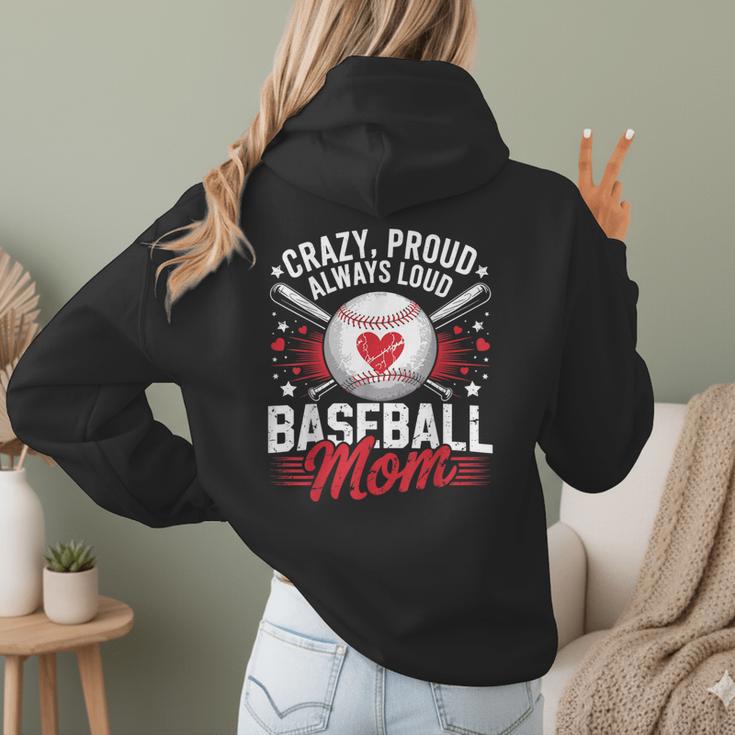 Proud Baseball Mom For Women Mom Baseball Mama Women Hoodie Back Print Proud Baseball Mom For Women Mom Baseball Mama Women Hoodie Back Print