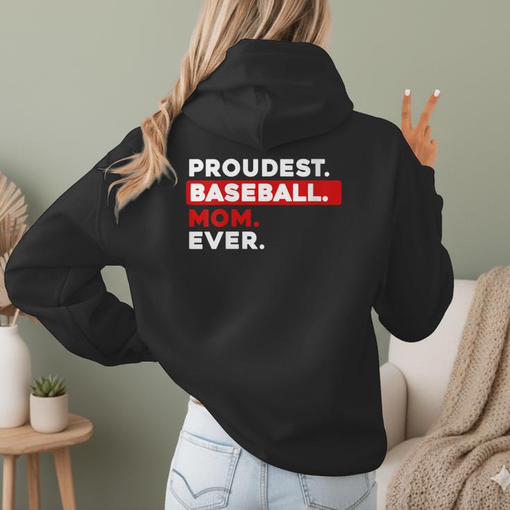 Proudest Baseball Mom Ever Women Hoodie Back Print Proudest Baseball Mom Ever Women Hoodie Back Print