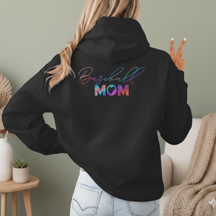 Retro Cute Mother's Day Teeball T-Ball Baseball Mom Women Hoodie Back Print Retro Cute Mother's Day Teeball T-Ball Baseball Mom Women Hoodie Back Print
