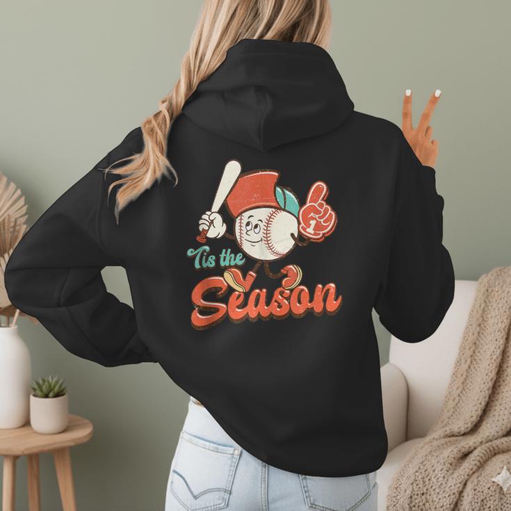 Retro Tis The Season Baseball Mom Baseball Lover Boys Kids Women Hoodie Back Print Retro Tis The Season Baseball Mom Baseball Lover Boys Kids Women Hoodie Back Print