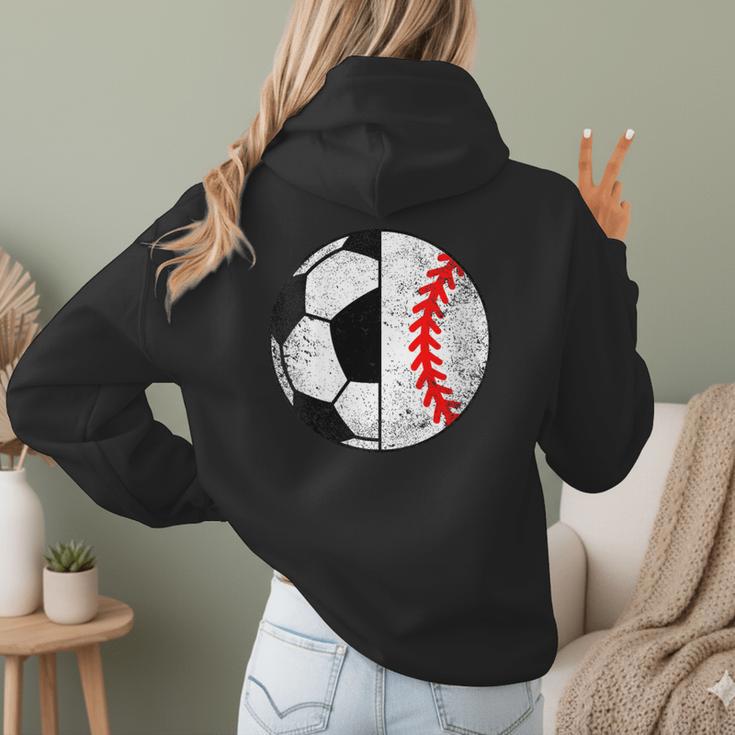 Soccer Baseball Player Soccer Baseball Mom Women Hoodie Back Print Soccer Baseball Player Soccer Baseball Mom Women Hoodie Back Print