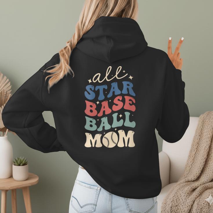 All Star Baseball Mom Women Hoodie Back Print All Star Baseball Mom Women Hoodie Back Print