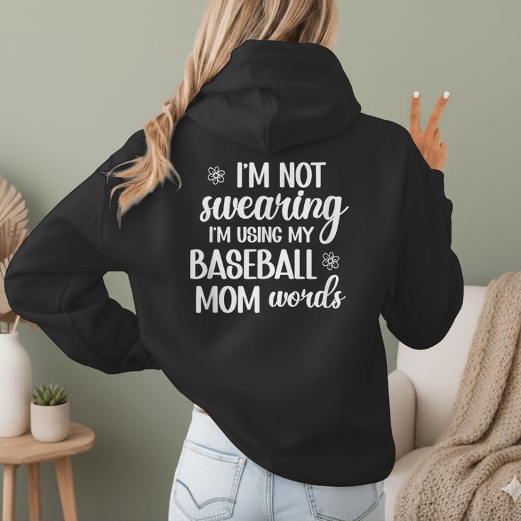Using Baseball Mom Words Swearing Baseball Mom Sweary Women Hoodie Back Print Using Baseball Mom Words Swearing Baseball Mom Sweary Women Hoodie Back Print