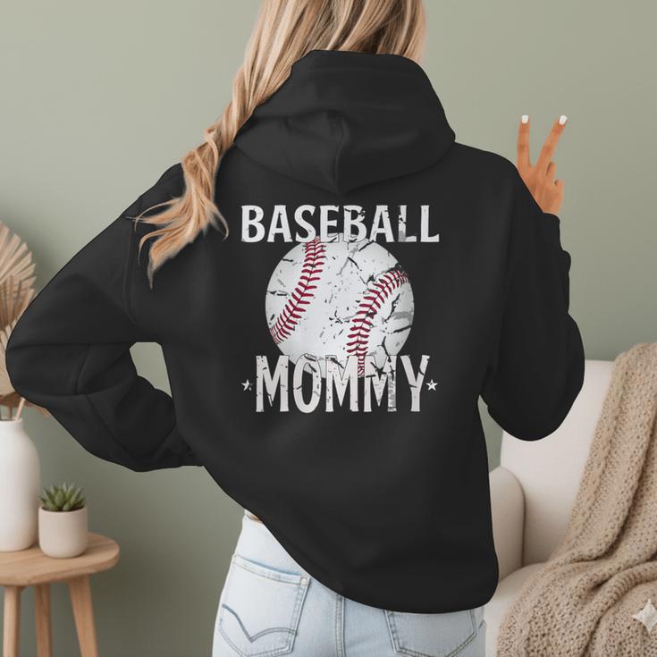 Vintage Baseball Mommy Mother's Day Sports Lover Mom Women Hoodie Back Print Vintage Baseball Mommy Mother's Day Sports Lover Mom Women Hoodie Back Print