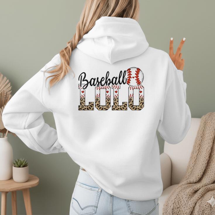 Baseball Lolo Women BallPark Lolo Baseball Mom Mother's Day Women Hoodie Back Print Baseball Lolo Women BallPark Lolo Baseball Mom Mother's Day Women Hoodie Back Print