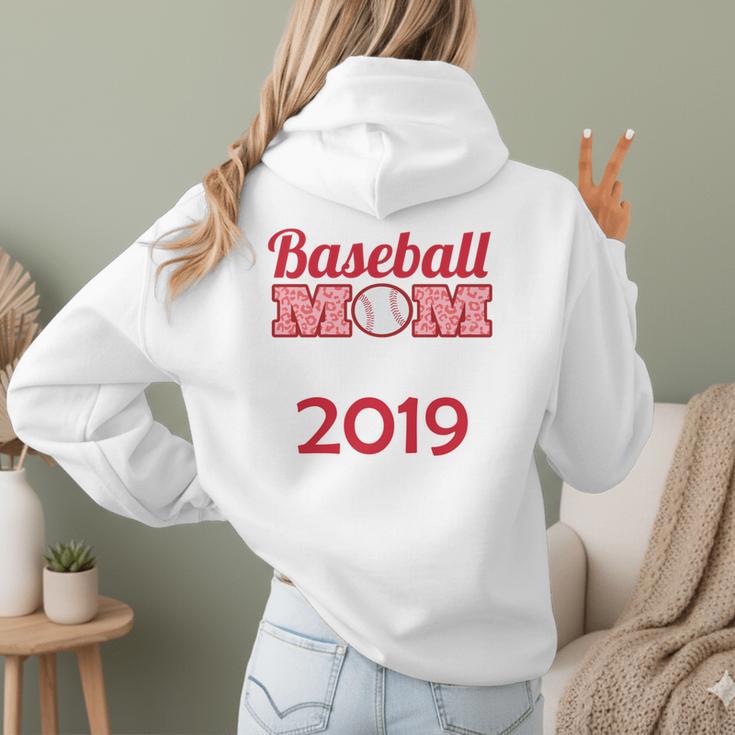 Baseball Mom Since 2019 Women Hoodie Back Print