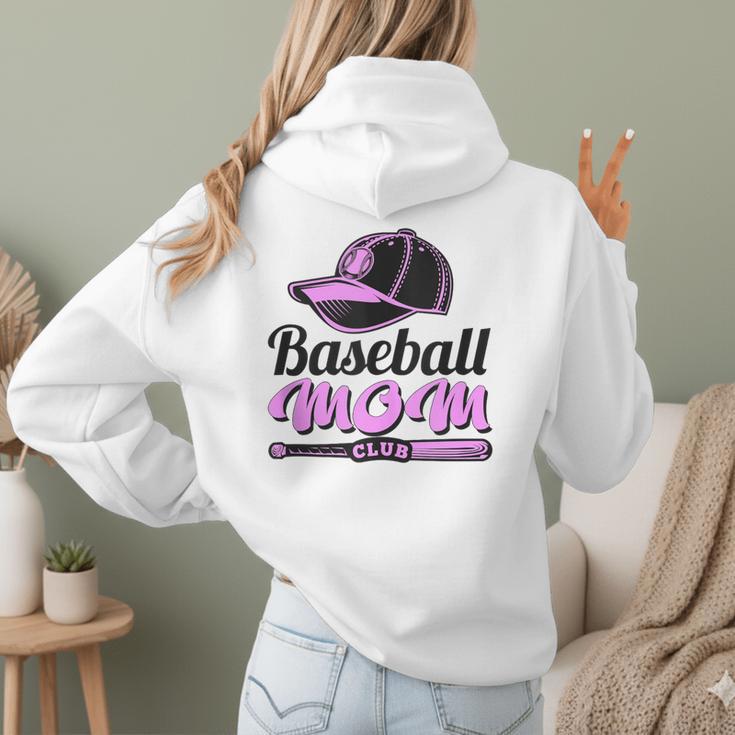 Baseball Mom Club Cool Women Hoodie Back Print Baseball Mom Club Cool Women Hoodie Back Print