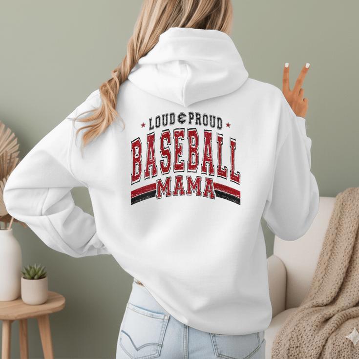 Baseball Mom Baseball Mama Mother's Day Red Loud Proud Women Hoodie Back Print Baseball Mom Baseball Mama Mother's Day Red Loud Proud Women Hoodie Back Print
