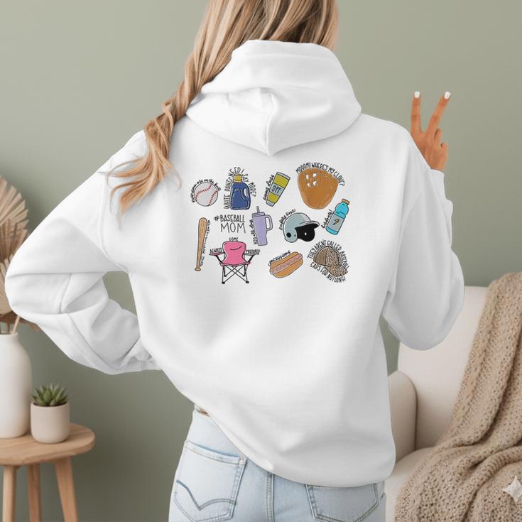 Baseball Mom Baseball Mama Women Hoodie Back Print Baseball Mom Baseball Mama Women Hoodie Back Print