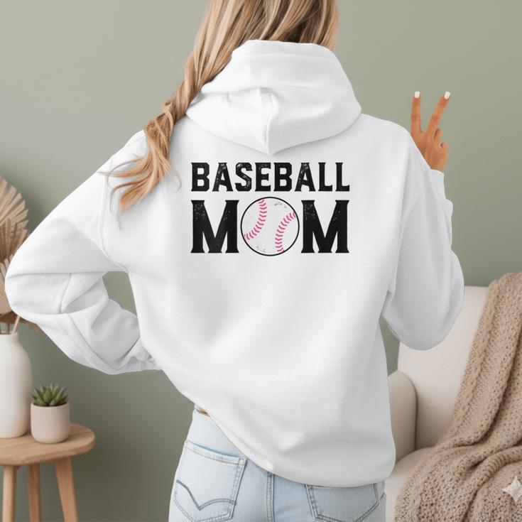 Baseball Mom Mommy Mama Mother's Day Women Retro Ball Sports Women Hoodie Back Print Baseball Mom Mommy Mama Mother's Day Women Retro Ball Sports Women Hoodie Back Print