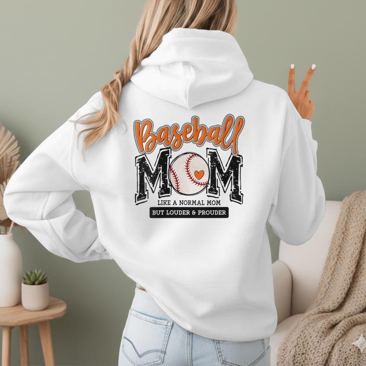 Baseball Mom Orange Varsity Baseball Mama Cute Mother's Day Women Hoodie Back Print Baseball Mom Orange Varsity Baseball Mama Cute Mother's Day Women Hoodie Back Print