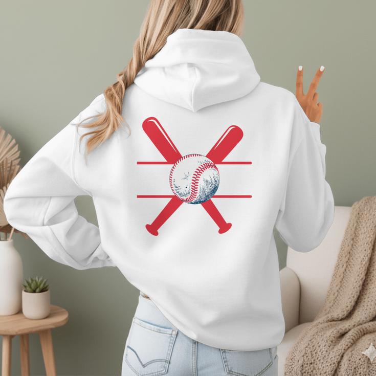 Baseball Mom Red Women Hoodie Back Print Baseball Mom Red Women Hoodie Back Print