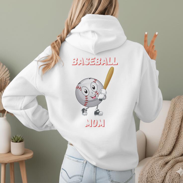 Baseball Mom Sports Quote Women Hoodie Back Print Baseball Mom Sports Quote Women Hoodie Back Print