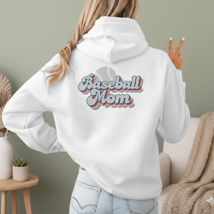 Baseball Mom Sporty Retro Baseball Team Momma Gray Women Hoodie Back Print Baseball Mom Sporty Retro Baseball Team Momma Gray Women Hoodie Back Print