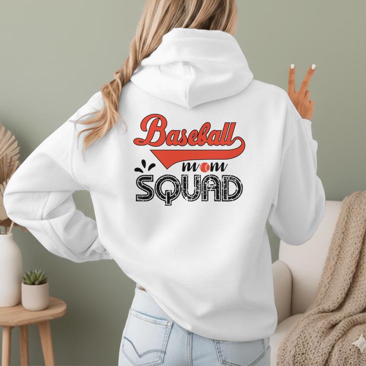 Baseball Mom Squad For Baseball Mom Women Hoodie Back Print