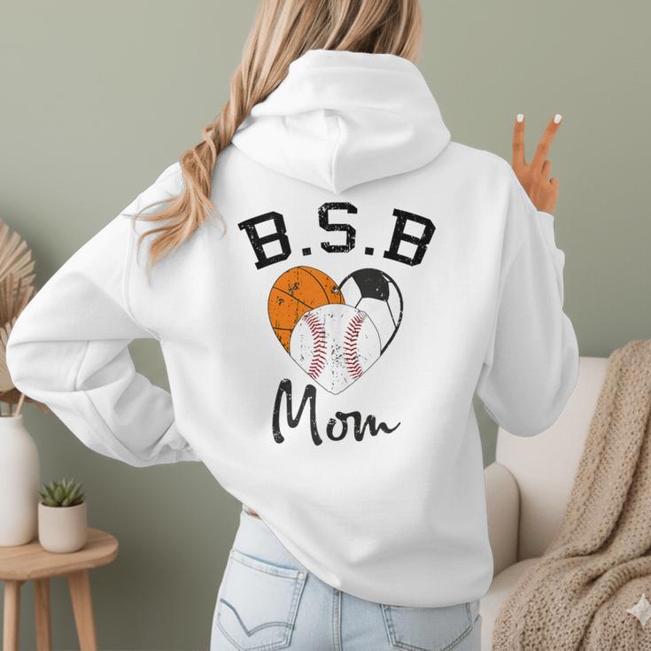 Basketball Soccer Baseball Mom For Women Women Hoodie Back Print Basketball Soccer Baseball Mom For Women Women Hoodie Back Print