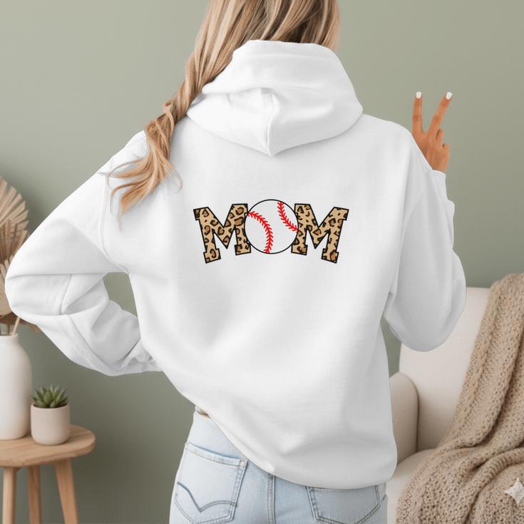 Catcher Mom Baseball Mom Leopard Game Day Women Hoodie Back Print Catcher Mom Baseball Mom Leopard Game Day Women Hoodie Back Print