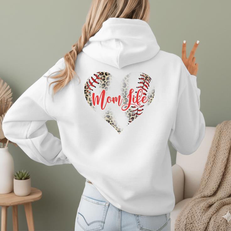 Cute Baseball Mom Heart Mother's Day Sport Mama Mom Life Women Hoodie Back Print Cute Baseball Mom Heart Mother's Day Sport Mama Mom Life Women Hoodie Back Print