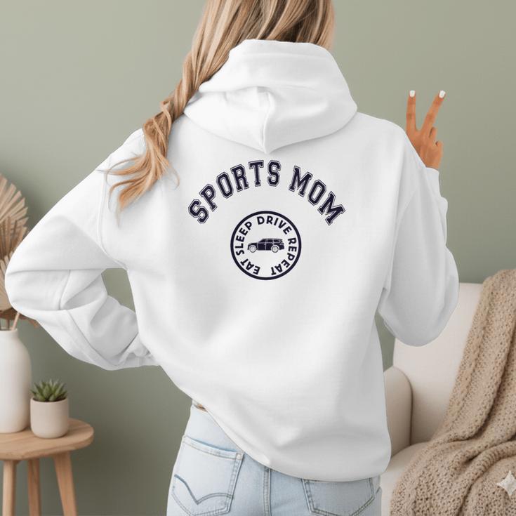 Eat Sleep Sports Hockey Cheer Baseball Mom Taxi Women Hoodie Back Print Eat Sleep Sports Hockey Cheer Baseball Mom Taxi Women Hoodie Back Print