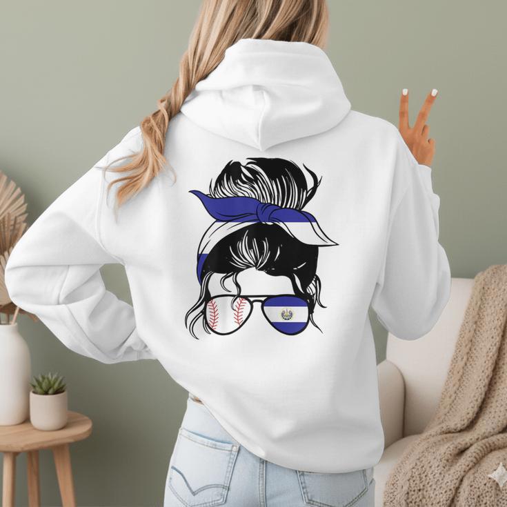 El Salvador Baseball Mom Salvador Baseball Girl Women Hoodie Back Print El Salvador Baseball Mom Salvador Baseball Girl Women Hoodie Back Print