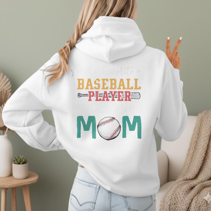 My Favorite Baseball Player Calls Me Mom Baseball Mom Premium Women Hoodie Back Print My Favorite Baseball Player Calls Me Mom Baseball Mom Premium Women Hoodie Back Print