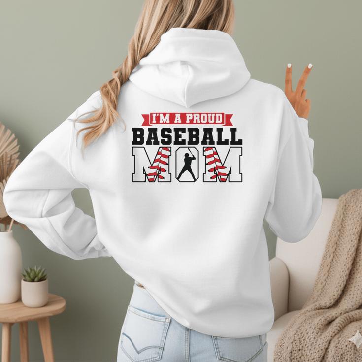 I'm a Proud Baseball Mom Baseball Women Hoodie Back Print I'm a Proud Baseball Mom Baseball Women Hoodie Back Print