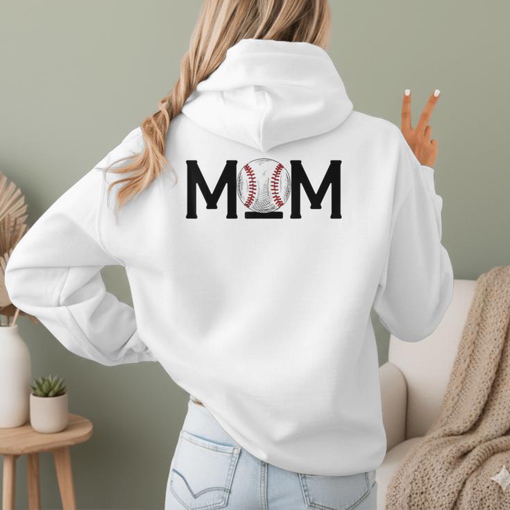 Loud & Proud Baseball Mom Softball Mother Women Mommy Women Hoodie Back Print