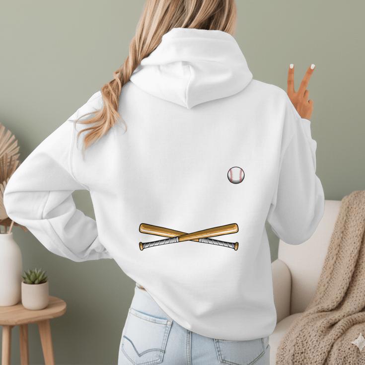 Moms Against Baseball Pants Softball Baseball Mom Women Hoodie Back Print