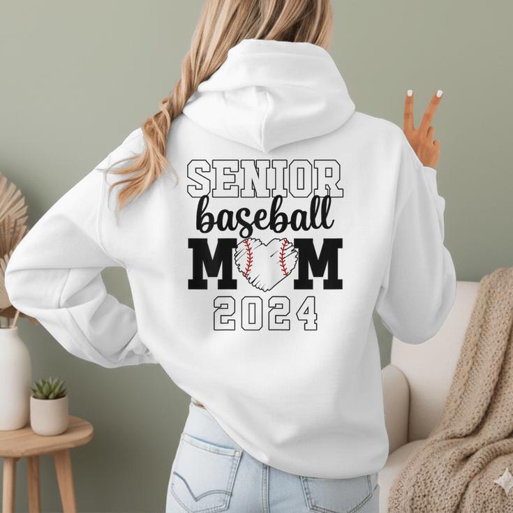 Senior Baseball Mom Class Of 2024 Senior Mom Game Day Women Hoodie Back Print Senior Baseball Mom Class Of 2024 Senior Mom Game Day Women Hoodie Back Print
