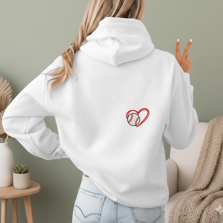 Senior Baseball Mom Class Of 2024 Baseball Player Son 2024 Women Hoodie Back Print