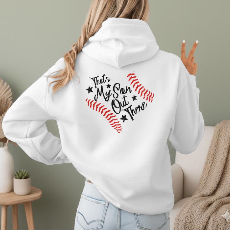 That's My Son Out There Baseball Mom Heart Mom Life Women Hoodie Back Print That's My Son Out There Baseball Mom Heart Mom Life Women Hoodie Back Print