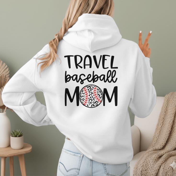 Travel Baseball Mom Travel Team Game Day Travel Sports Mom Women Hoodie Back Print