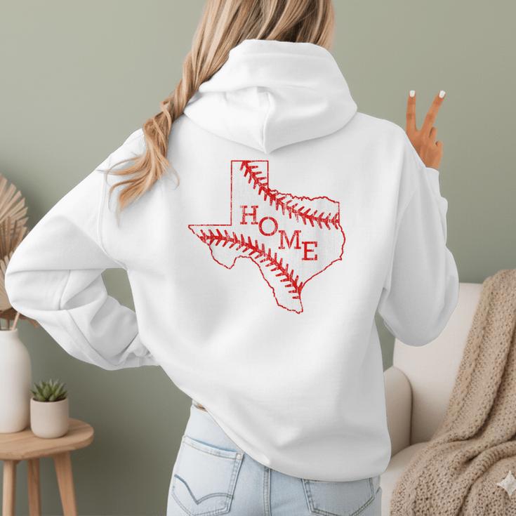 Vintage Texas State Map Home Baseball Lover Baseball Mom Women Hoodie Back Print Vintage Texas State Map Home Baseball Lover Baseball Mom Women Hoodie Back Print