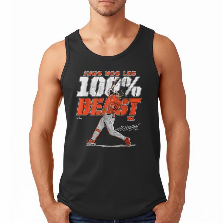 100 Beast Jung Hoo Lee San Francisco Baseball MLBPA Men Tank Top 100 Beast Jung Hoo Lee San Francisco Baseball MLBPA Men Tank Top