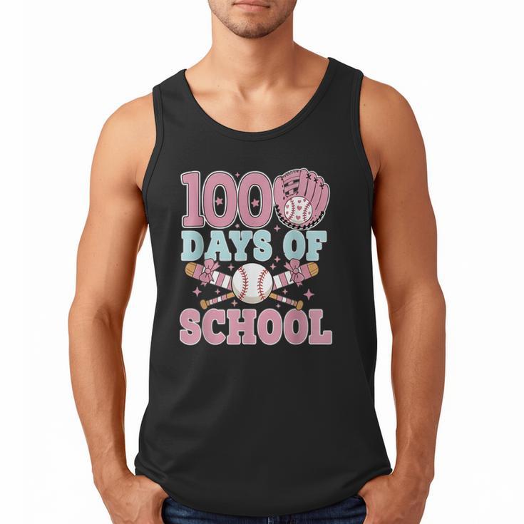 100 Days Of School Baseball 100th Day Of School Girls Men Tank Top