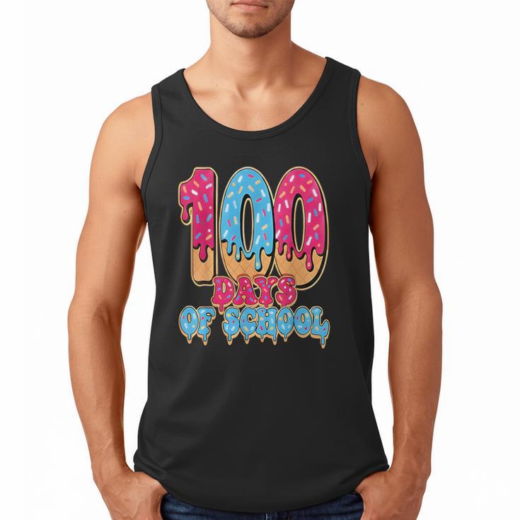 100 Days Of School Baseball Drip 100th Day Of School Men Tank Top
