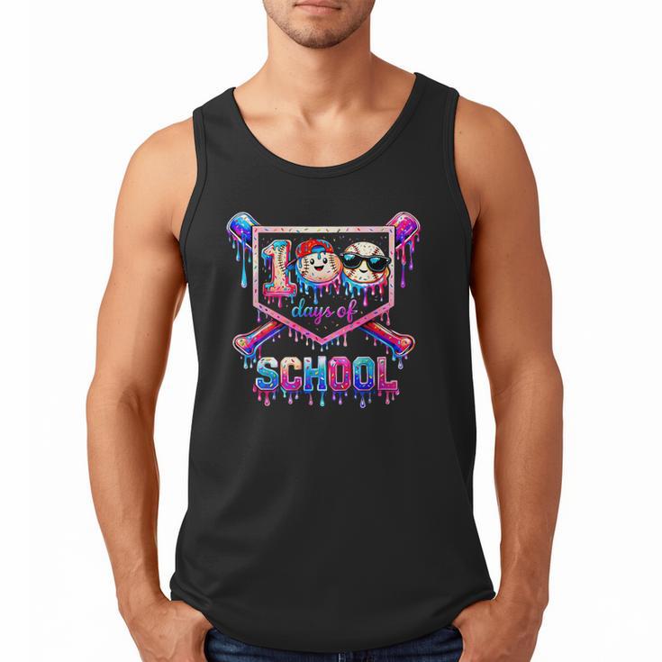 100 Days Of School Baseball Drip Boys For Men Kids Men Tank Top