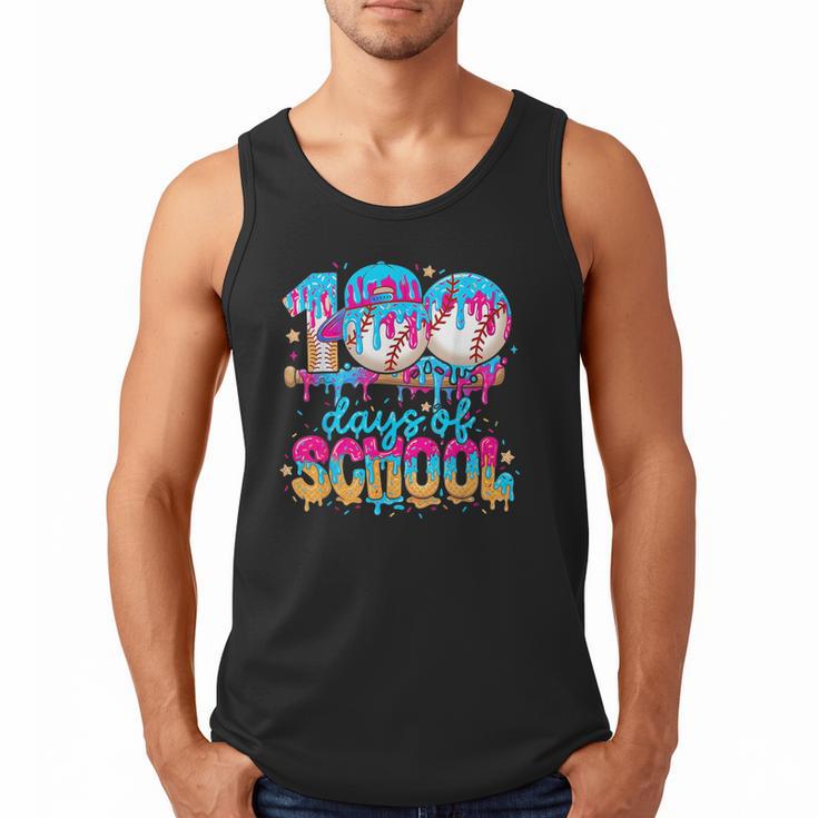 100 Days Of School Baseball Ice Cream For Boy Girl Kids Men Tank Top