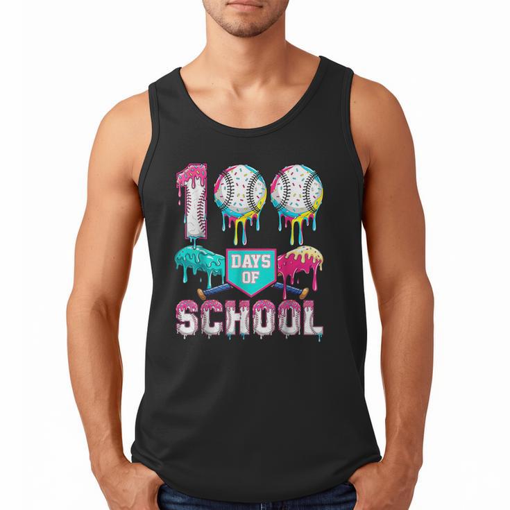 100 Days Of School Boys Kids 100th Day Of School Baseball Men Tank Top