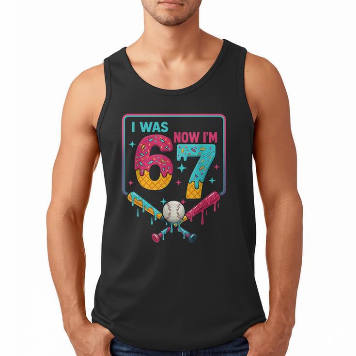 I Was 6 Now Im 7 Ice Cream Drip Baseball For Men Women Kids Men Tank Top