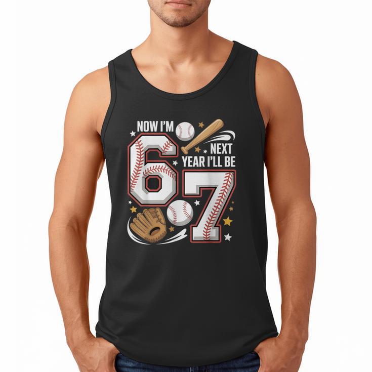 6 Year Old Birthday 67 Trend Baseball Now I’m 6 Next Year 7 Men Tank Top