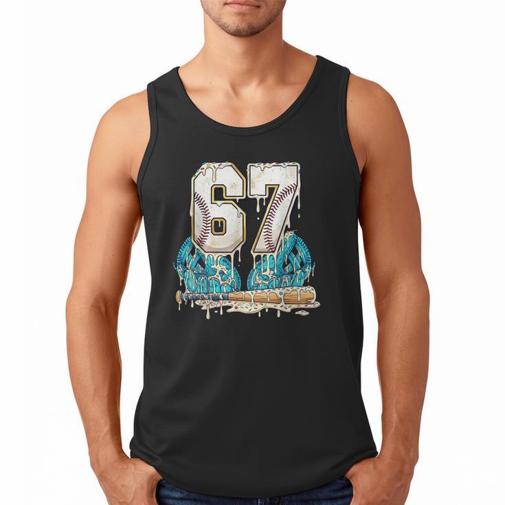67 Baseball Drip Boys Youth Kids 6-7 Ice Cream Dripping 6 7 Men Tank Top