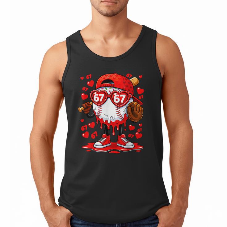 67 Baseball Drip Valentine's Day Men Tank Top