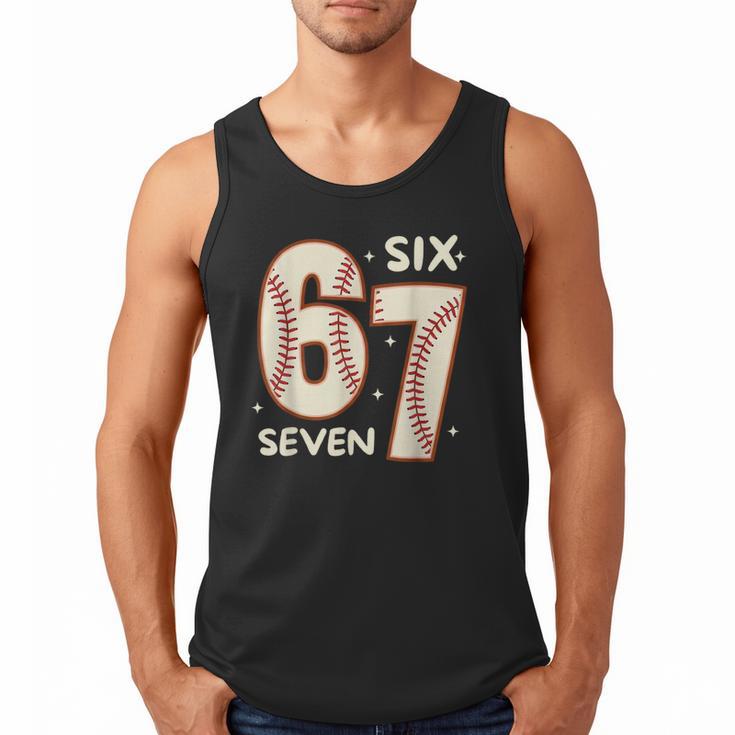 67 Baseball Six Seven 6 7 Meme Kids 67 Teen Boys 6-7 Men Tank Top